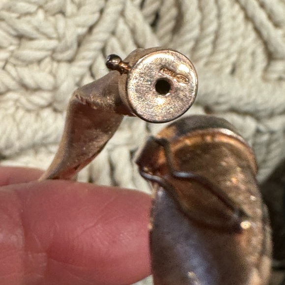 ITALIAN ROSE GOLD OVER STERLING SILVER BANGLE - Picture 2 of 6